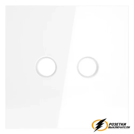 Накладка телевизионной розетки Voltum S70 белая глянцевая VLS001600