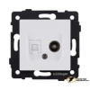 Розетка тв и интернет rj45 cat 6 Kollinger Aspekt белая матовый