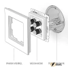 Аудио розетка Werkel белая