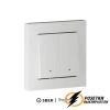 Умный Zigbee Sber выключатель двухклавишный AtlasDesign белый