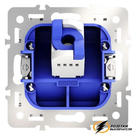 Розетка компьютерная rj45 rj45 cat 6 Voltum S70 серая VLS001316+VLS0601M