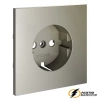 Накладка розетки с заземлением Voltum S70 шелк VLS000603