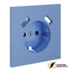 Розетка с USB зарядкой 2 порта, А 3,2 mA Voltum S70 деним VLS000915+VLS0404M