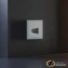 Накладка тв+интернет розетки Voltum S70 серая VLS002715