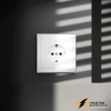 Розетка с заземлением 16а 250в Voltum S70 белая глянцевая VLS040100