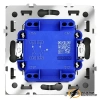 Выключатель двухклавишный с подсветкой Voltum S70 титан VLS020205