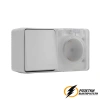 Розетка с выключателем одноклавишеым накладная ip54 16/10а 250в AtlasDesign Profi белая