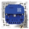 Розетка с USB зарядкой 2 порта, А+C 3,2 mA Voltum S70 сталь VLS040504