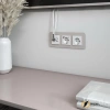 Розетка тв и интернет rj45 cat 6 Werkel белая
