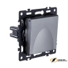Розетка с крышкой ip41 16а 250в Kollinger Asthetik серая