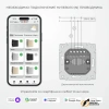 Умный Wi-Fi сенсорный выключатель двухклавишный Werkel черный