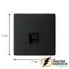 Компьютерная розетка rj45 UTP cat 6 ArtGallery карбон