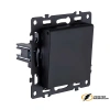 Розетка с крышкой ip41 16а 250в Kollinger Asthetik черная матовая