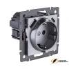 Розетка с USB зарядкой 2 порта А+C 2400mA Kollinger Aspekt серая
