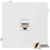 Розетка компьютерная rj45 cat 6e Rikett белый сатин