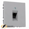 Розетка компьютерная rj45 cat 6 Liregus Modern серая