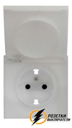 Розетка с крышкой ip44 16а 250в Rikett платина