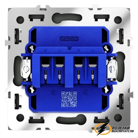 Аудио розетка Voltum S70 титан VLS060305