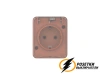 Розетка накладная с прозрачной крышкой ip54 16а 250в AtlasDesign Profi террактовая