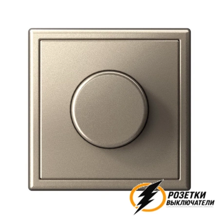 Диммер поворотно-нажимной LED 3-150 Вт, 10-400 Вт ArtGallery шампань