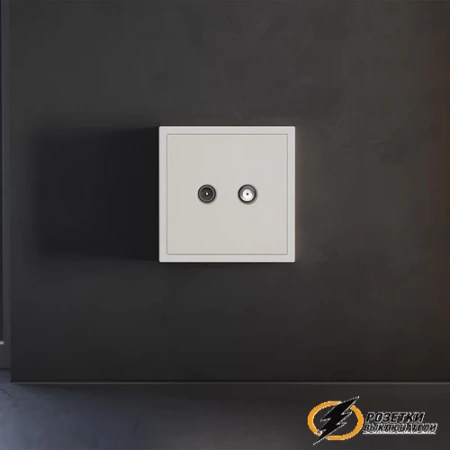 Накладка телевизионной розетки Voltum S70 хлопок VLS001612