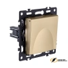 Розетка с крышкой ip41 16а 250в Kollinger Asthetik золото