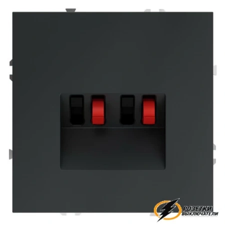 Аудио розетка Voltum S70 графит VLS060306