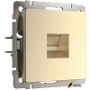 Розетка компьютерная rj45 cat 5e Werkel шампань