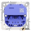 Розетка с USB зарядкой 2 порта, А+C 3,2 mA Voltum S70 деним VLS001015+VLS0405M