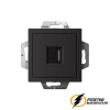 Розетка HDMI AtlasDesign карбон
