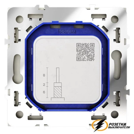 ТВ спутниковая розетка Voltum S70 шелк VLS060403