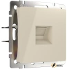 Розетка компьютерная rj45 cat 5e Werkel слоновая кость