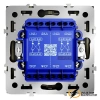 Перекрестный двухклавишный выключатель Voltum S70 шелк VLS020503