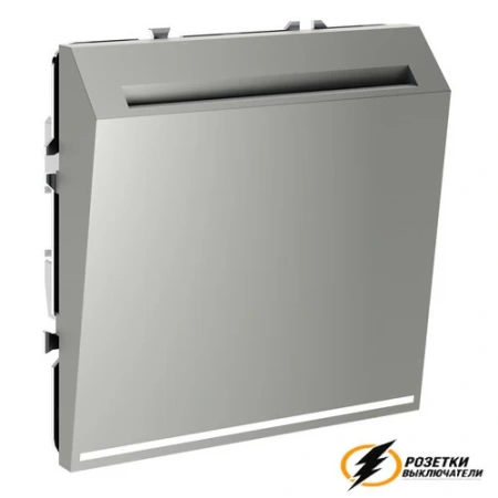 Карточный выключатель Voltum S70 сталь VLS010704