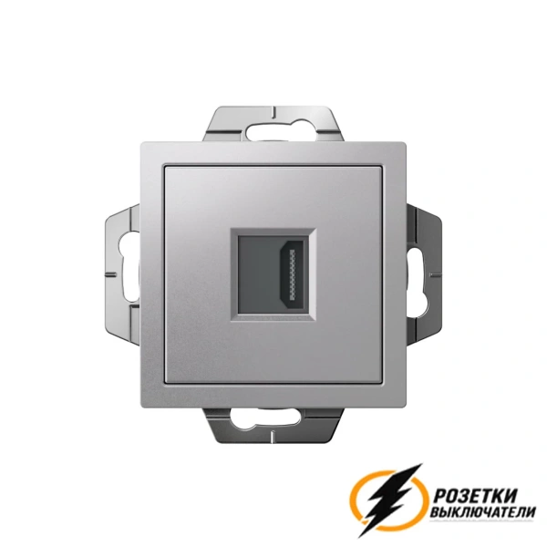 Розетка HDMI AtlasDesign алюминий