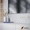 Накладка тв+интернет розетки Voltum S70 хлопок VLS002712