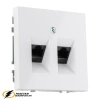 Розетка компьютерная rj45 двойная cat 6 Liregus Modern белая