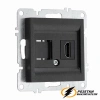 Розетка HDMI Arvia антрацит