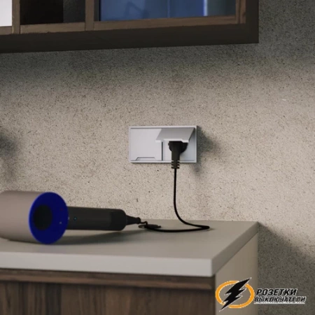 Накладка розетки с крышкой IP40 Voltum S70 серая VLS000815