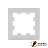Рамка пластиковая 1 местная AtlasDesign белая