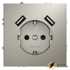 Розетка с USB зарядкой 2 порта, А 3,2 mA Voltum S70 кашемир VLS040402