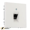 Розетка компьютерная rj45 cat 6 Liregus Modern молочная