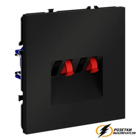 Аудио розетка Voltum S70 черный VLS060307