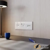 Розетка компьютерная rj45 двойная cat 6 Voltum S70 белая глянцевая VLS060200
