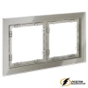 Рамка 2 местная стекло Voltum S70 шелк VLS110203