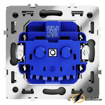 Розетка с крышкой ip40 16а 250в Voltum S70 титан VLS040305