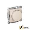 Диммер поворотно-нажимной 10-400Вт, LED 3-150Вт AtlasDesign бежевый