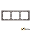 Рамка 3 местная Voltum S70 капучино VLS100313