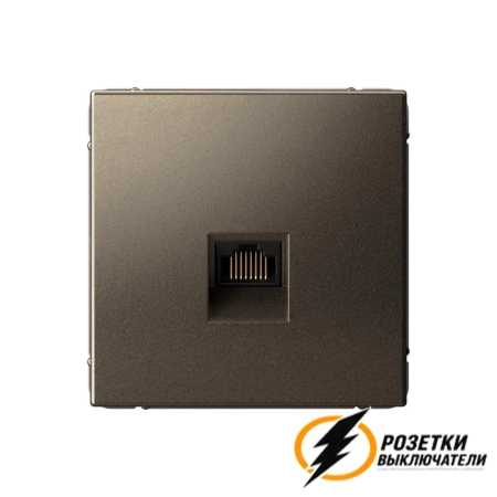 Компьютерная розетка rj45 UTP cat 5e ArtGallery мокко