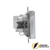 Розетка с прозрачной крышкой ip44 16а 250в AtlasDesign белая